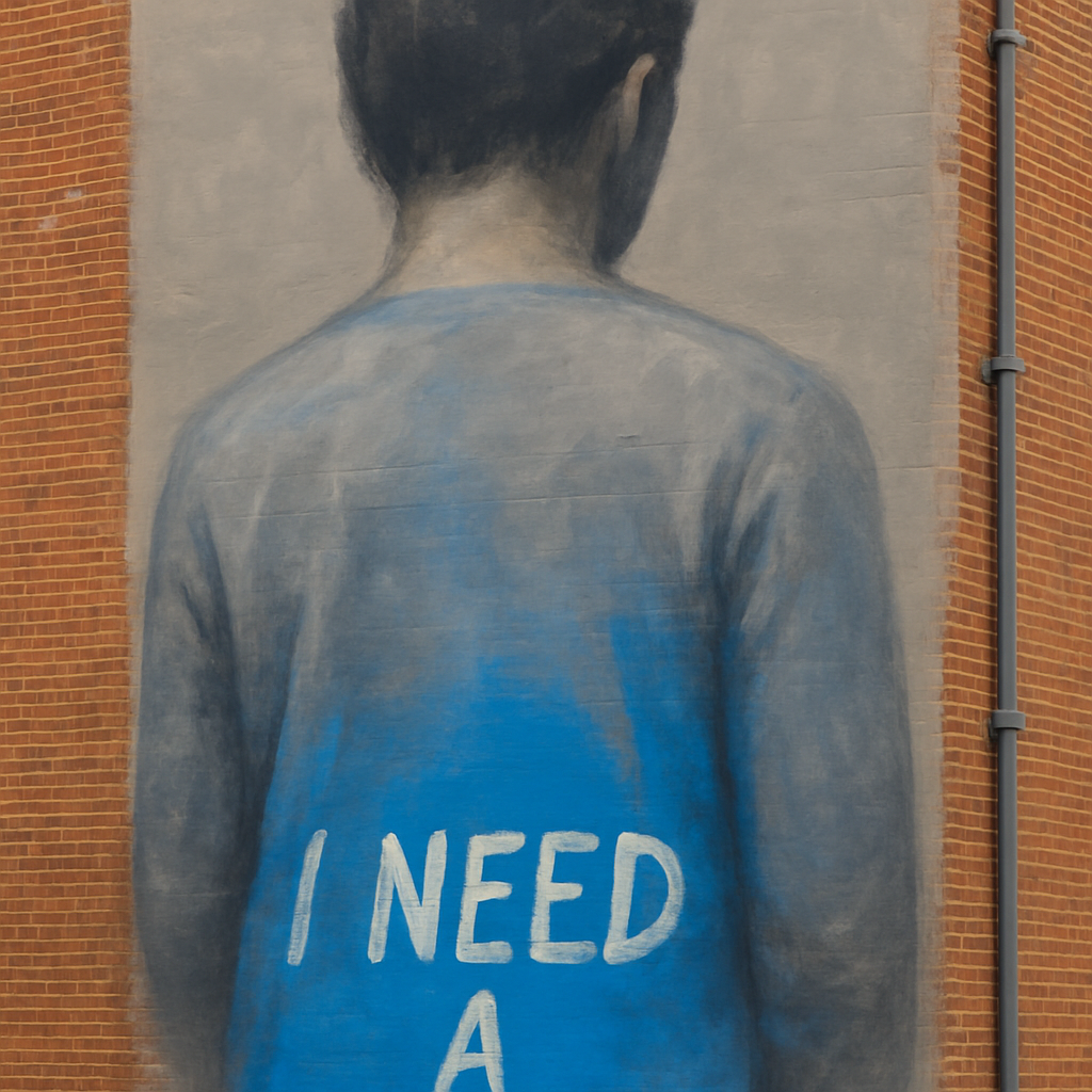 West Stair, Cobalt Collar — Hollis Amaya