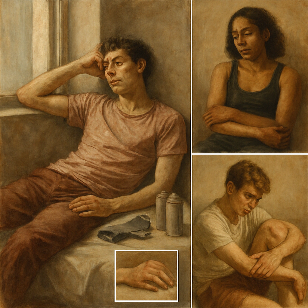 Figures Beneath the Lift — Wren Abadi