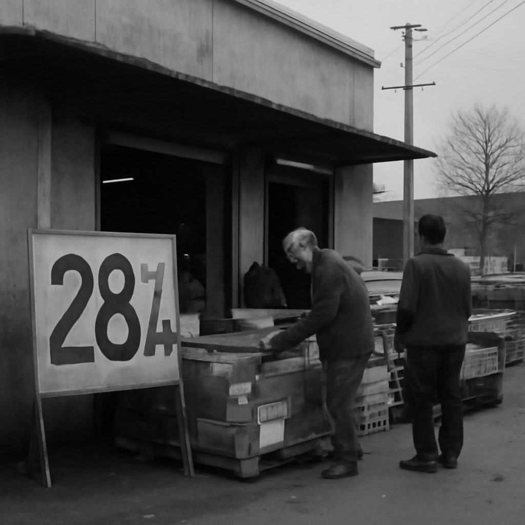 News photograph: Britain Puts a 28 Percent Surcharge on Nonessential Atlantic Imports