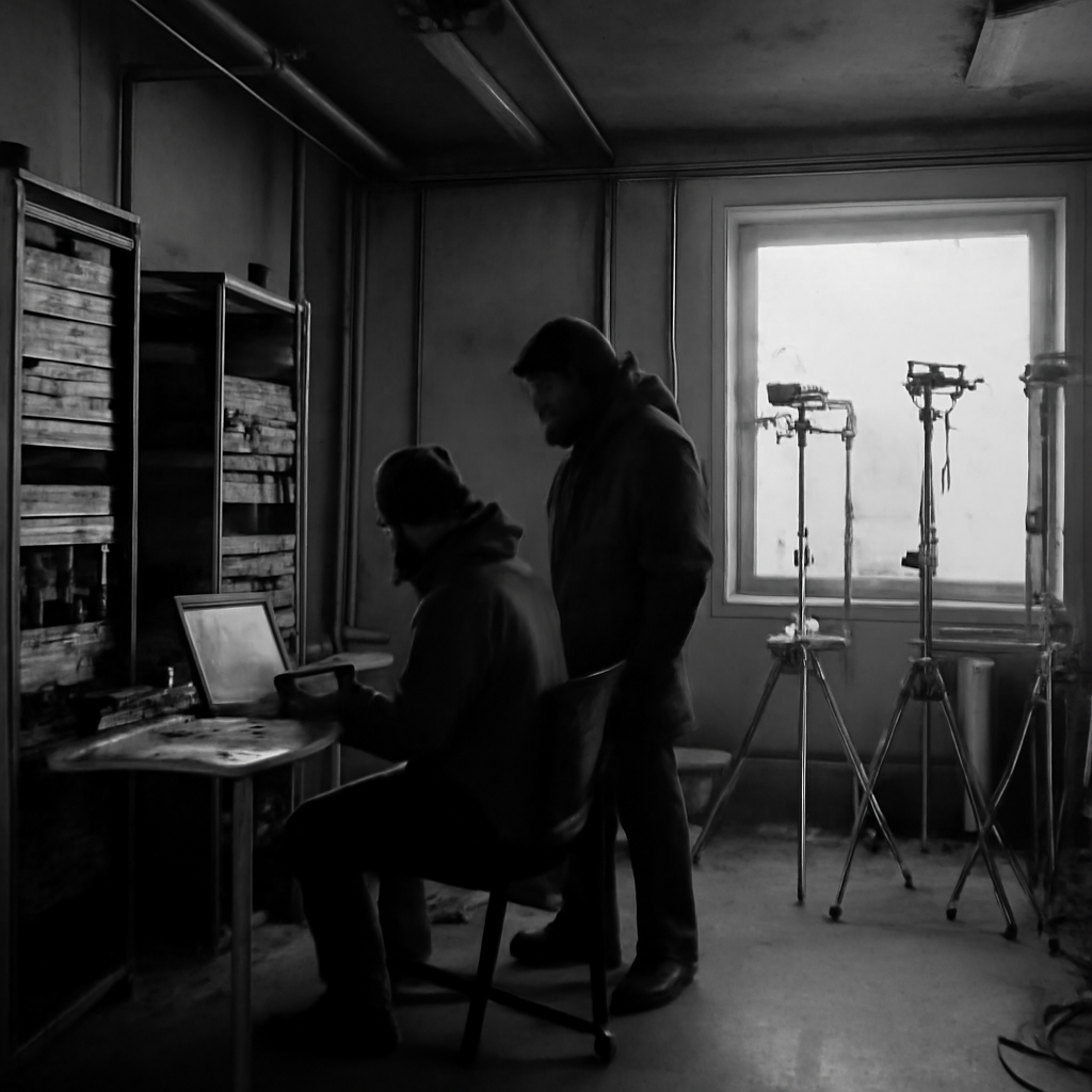News photograph: Halley Shelf Lab Repositions Twelve Instruments After Rift Opens