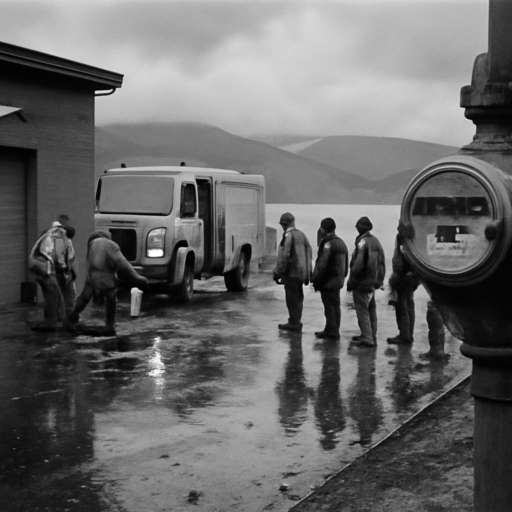 News photograph: The Storm Did Not Become the Crisis It Could Have Been