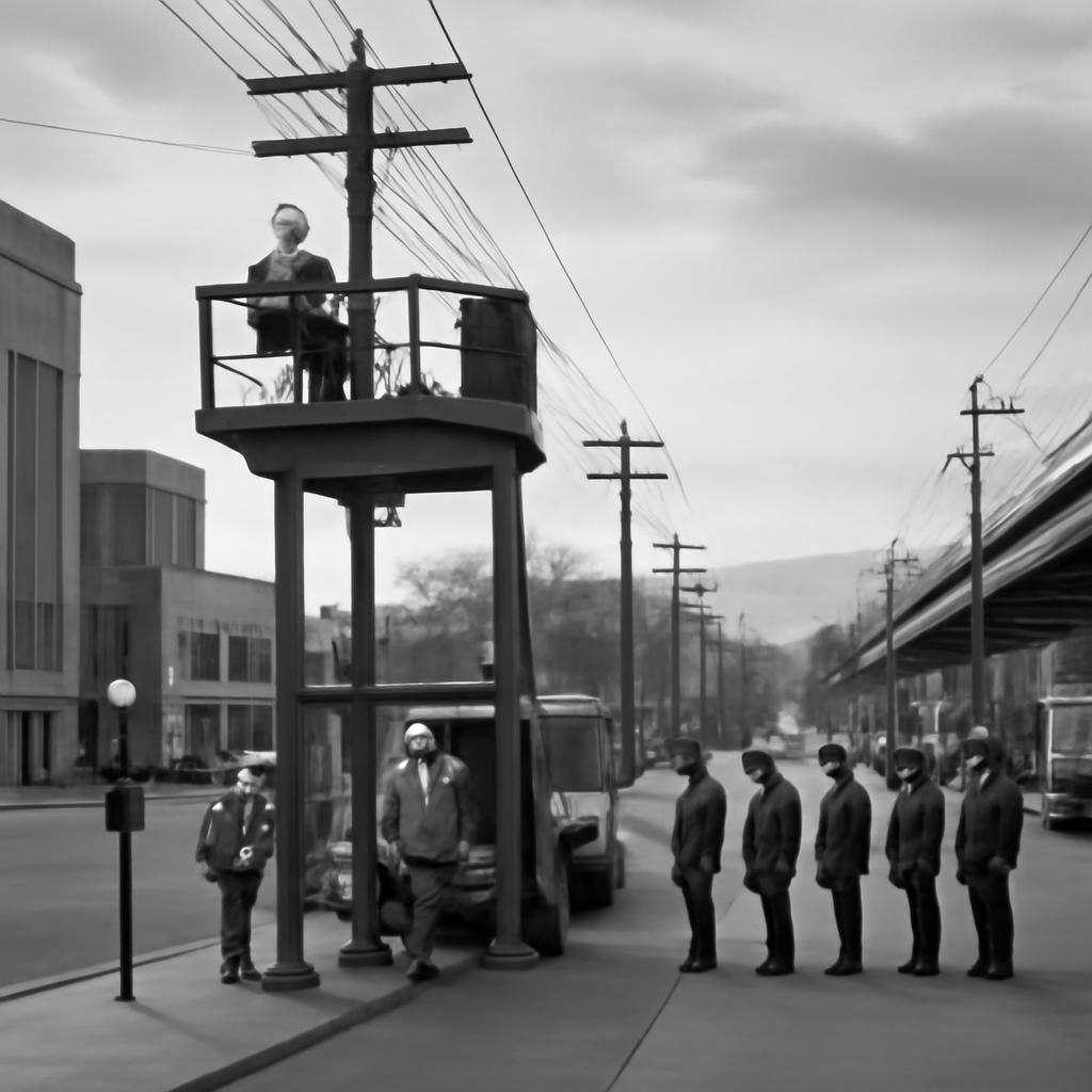 News photograph: The city finally built supports Hollis had not asked for