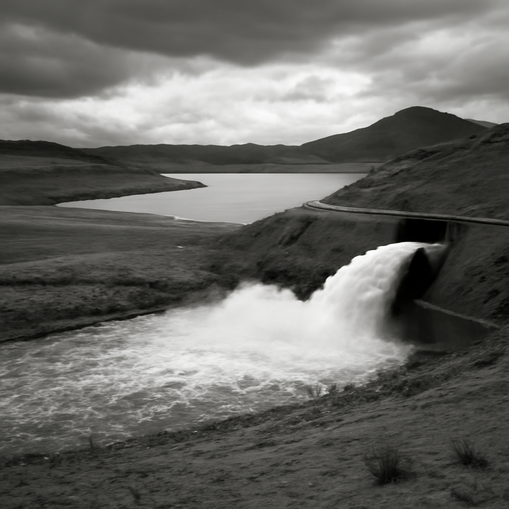 News photograph: The runoff arrived before anyone was ready to call it relief