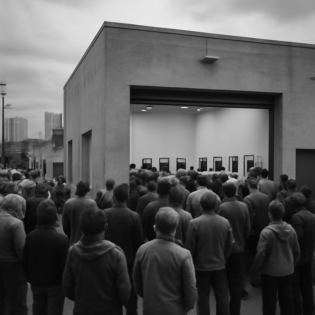 News photograph: The Quiet Galleries Drew a Line Around Process