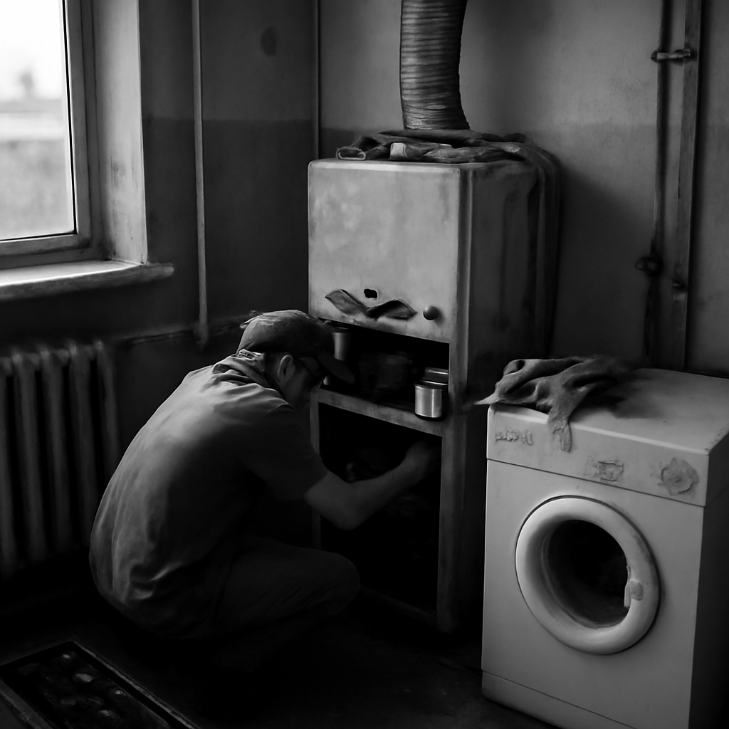 News photograph: Elsewhere, Repair Kept Becoming Possible